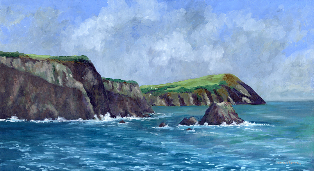 The Headland Oil Painting The Headland Oil Painting