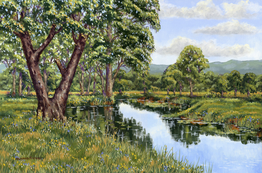 Waters Edge Oil Painting Waters Edge Oil Painting