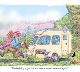 Dog caravan mover