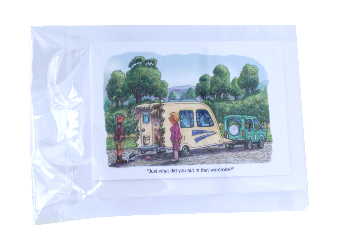Caravanning A6 Notelet Pack - Back Caravanning A6 Notelet Pack - Back