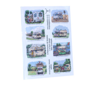 Motorhome A6 Notelet Pack - Front