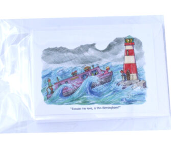 Narrowboats A6 Notelet Pack - Back