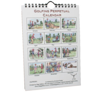 Golfing Perpetual Calendar - Back