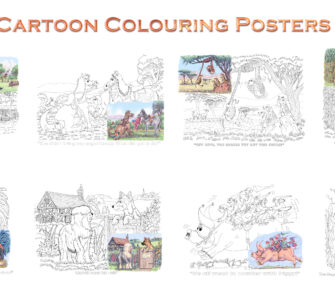 Animal Cartoon Colouring Posters - Pack 1 - Overview