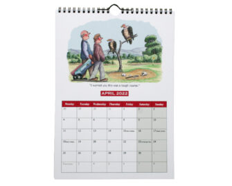 Golfing 2022 Calendar - Back