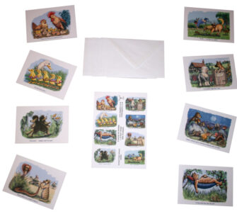 Animals A6 Notelet Pack - Open