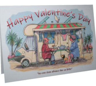 Alfresco - A5 Valentine's Card