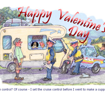 Cruise control - A5 Valentine's Card