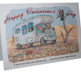 Sat-Nav - A5 Valentine's Card