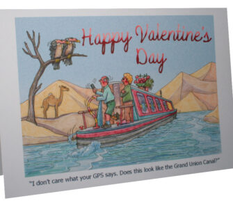 Sat-Nav - A5 Valentine's Card