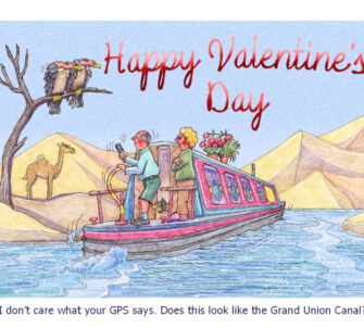 Sat-nav - A5 Valentine's Card