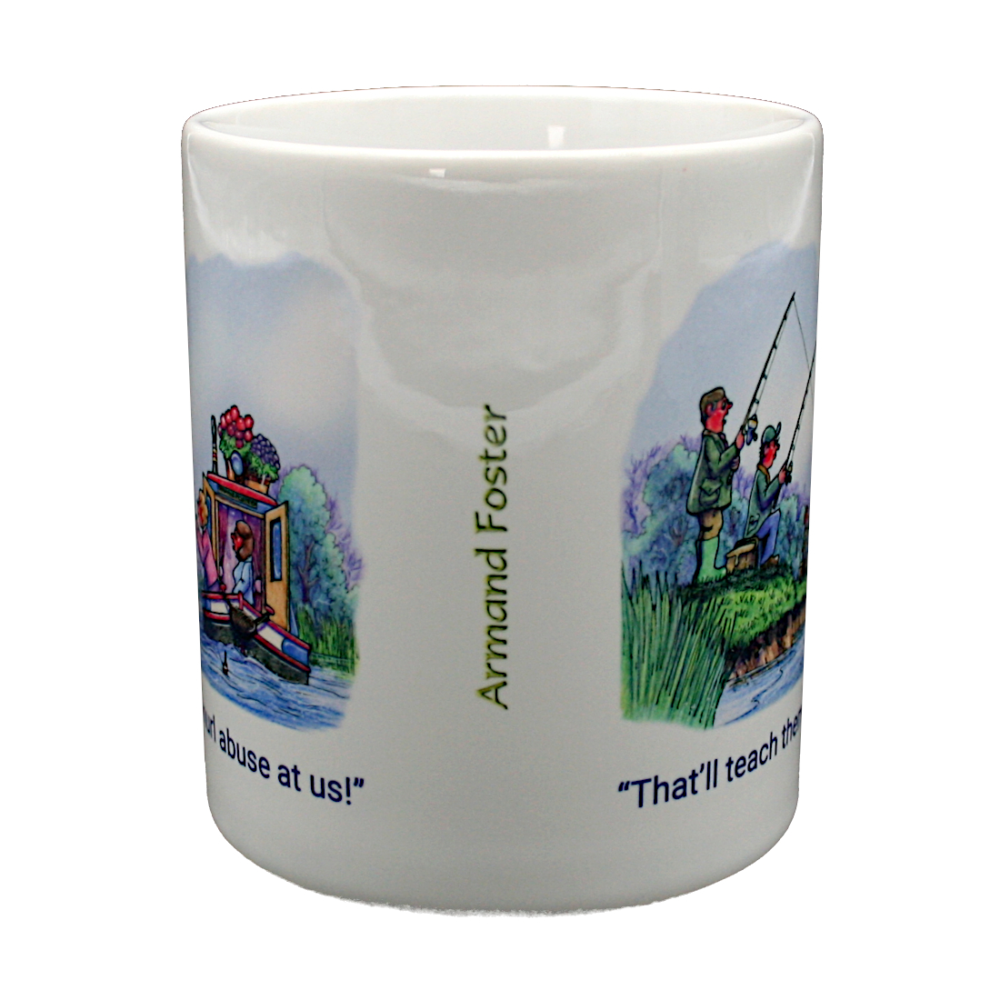 Fisherman's Lines - Narrowboats - 10oz Mug Double Sided