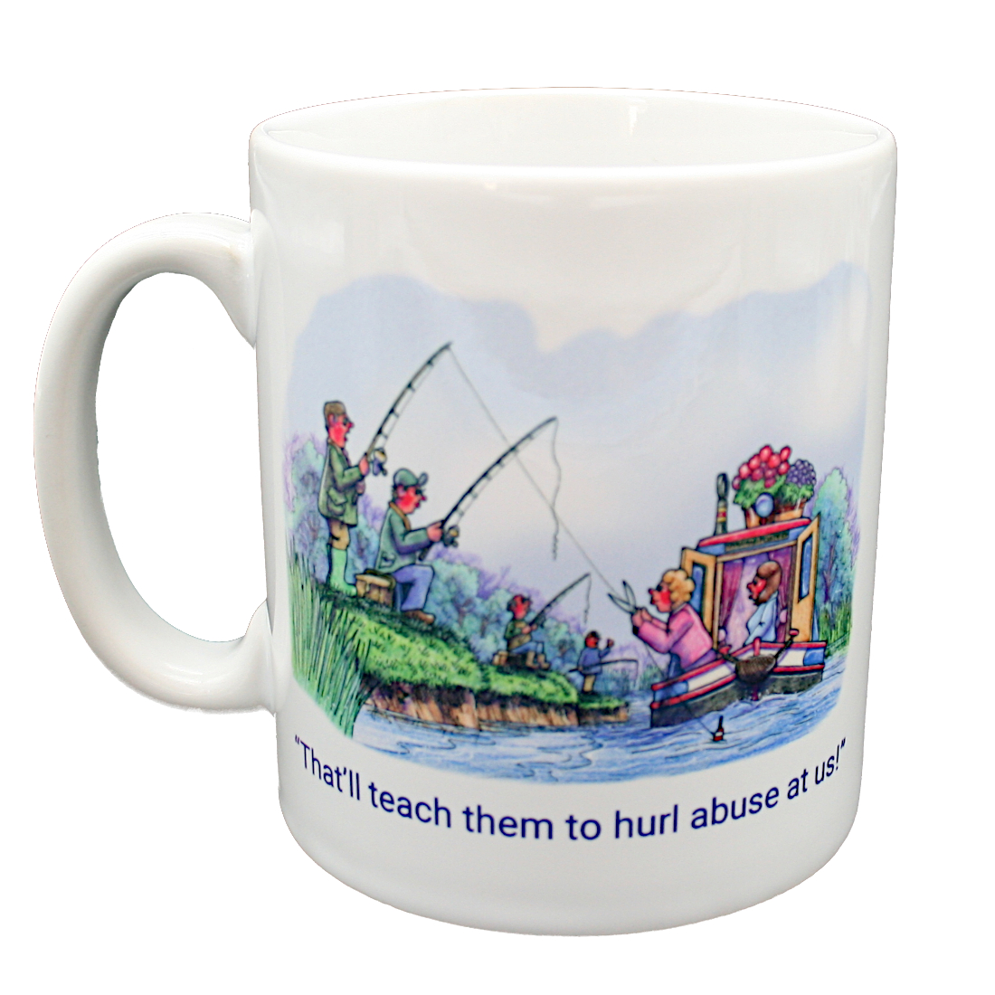 Fisherman's Lines - Narrowboats - 10oz Mug Double Sided Fisherman's Lines - Narrowboats - 10oz Mug Double Sided