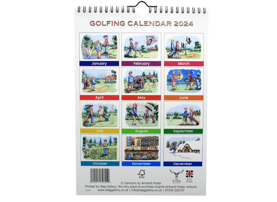 Golfing 2024 Calendar Stag Gallery