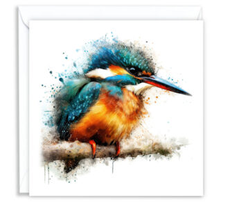 Kingfisher Splash Effect Water Colour - Main