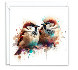 Sparrows Splash Effect Water Colour - Main