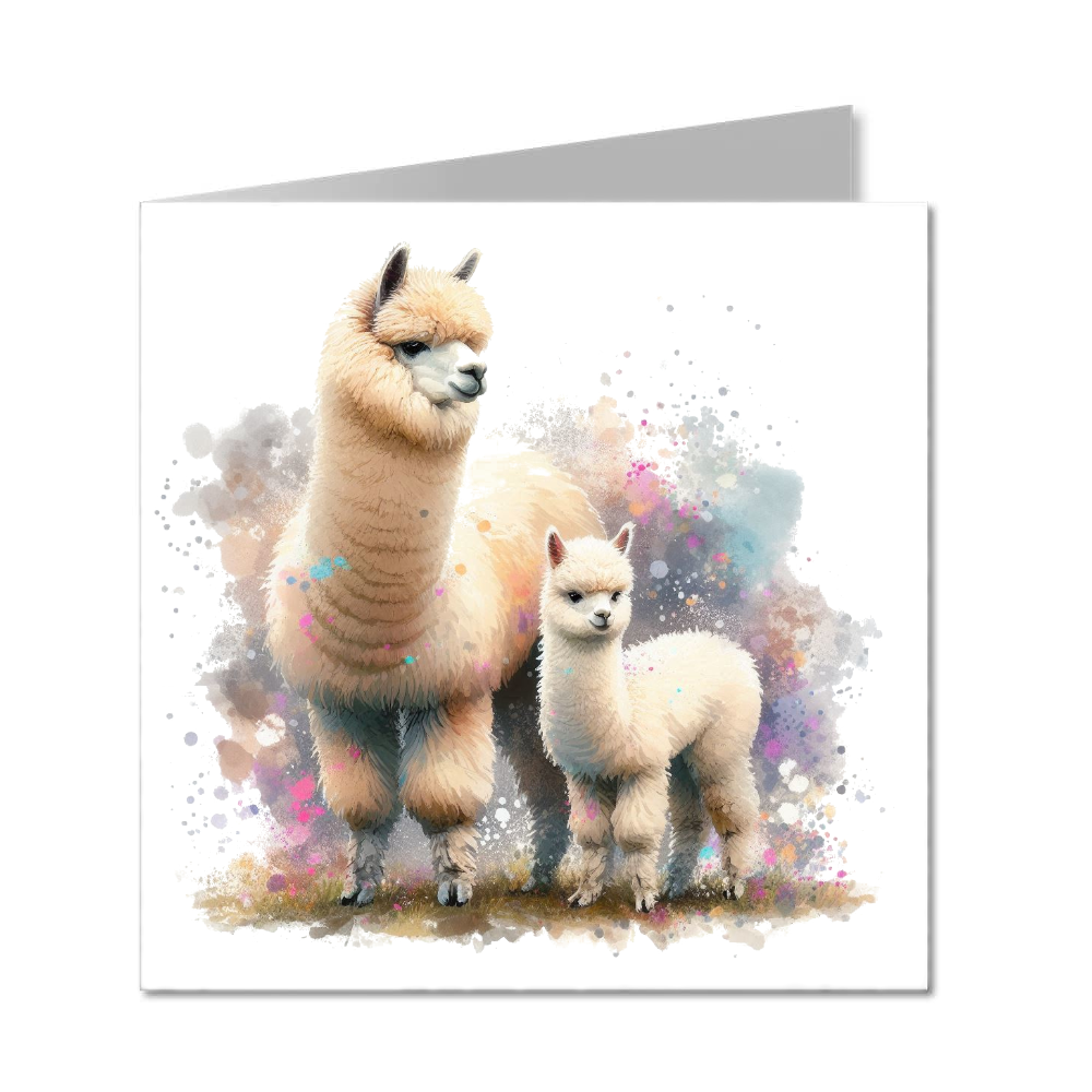 Alpaca & Cria 1 - Folded