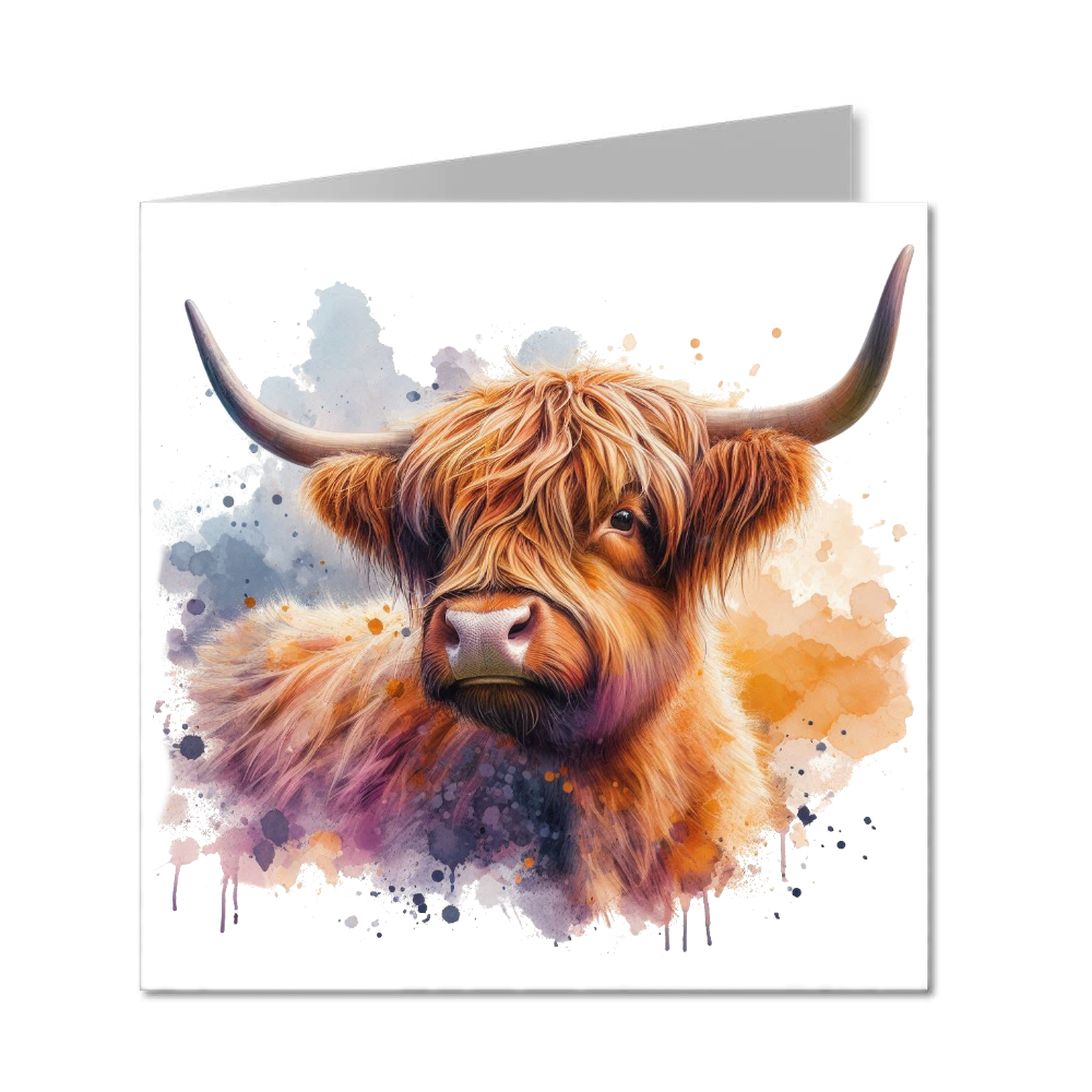 Highland Cow 01 - Folded