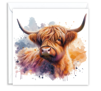 Highland Cow Portrait 01