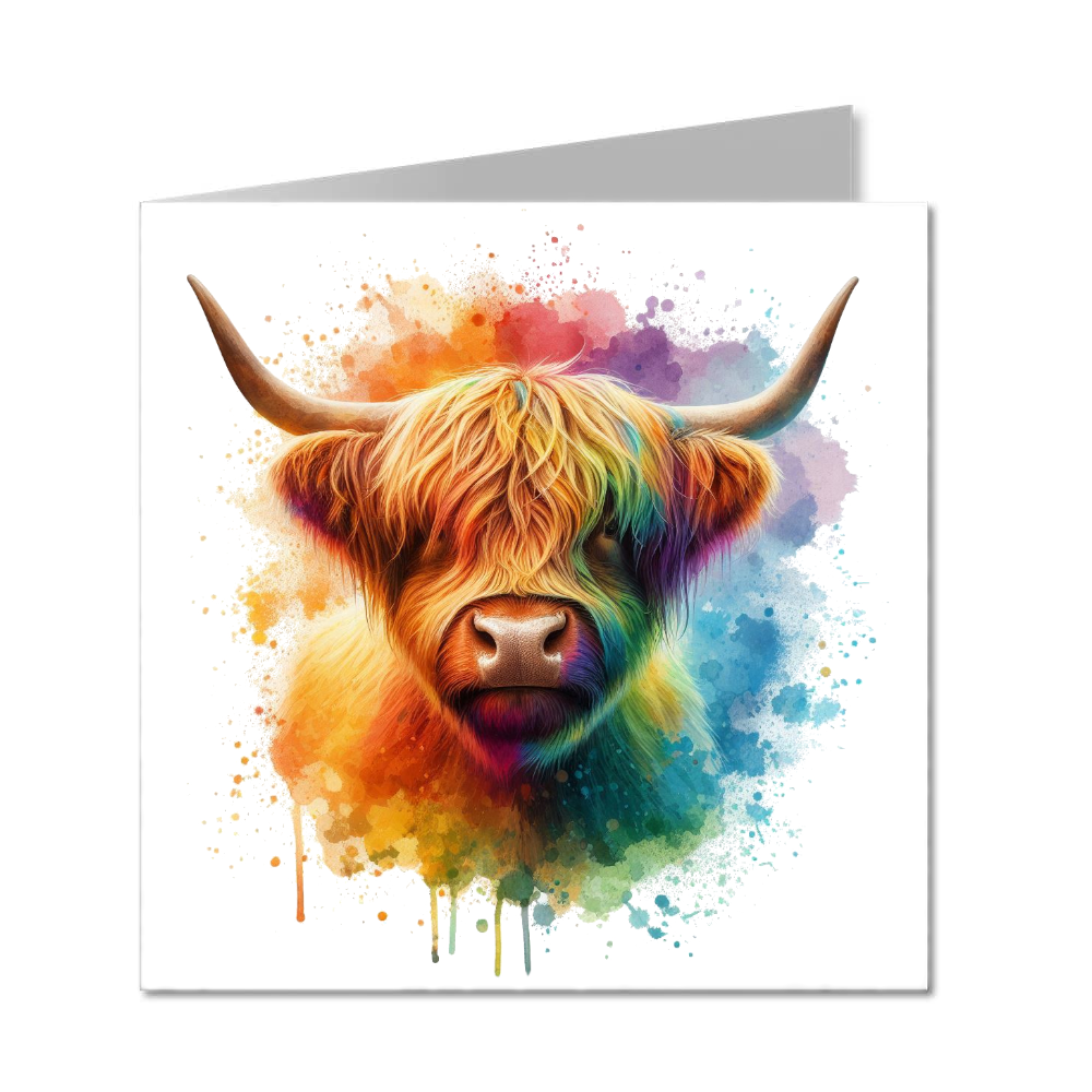 Highland Cow 05 - Folded