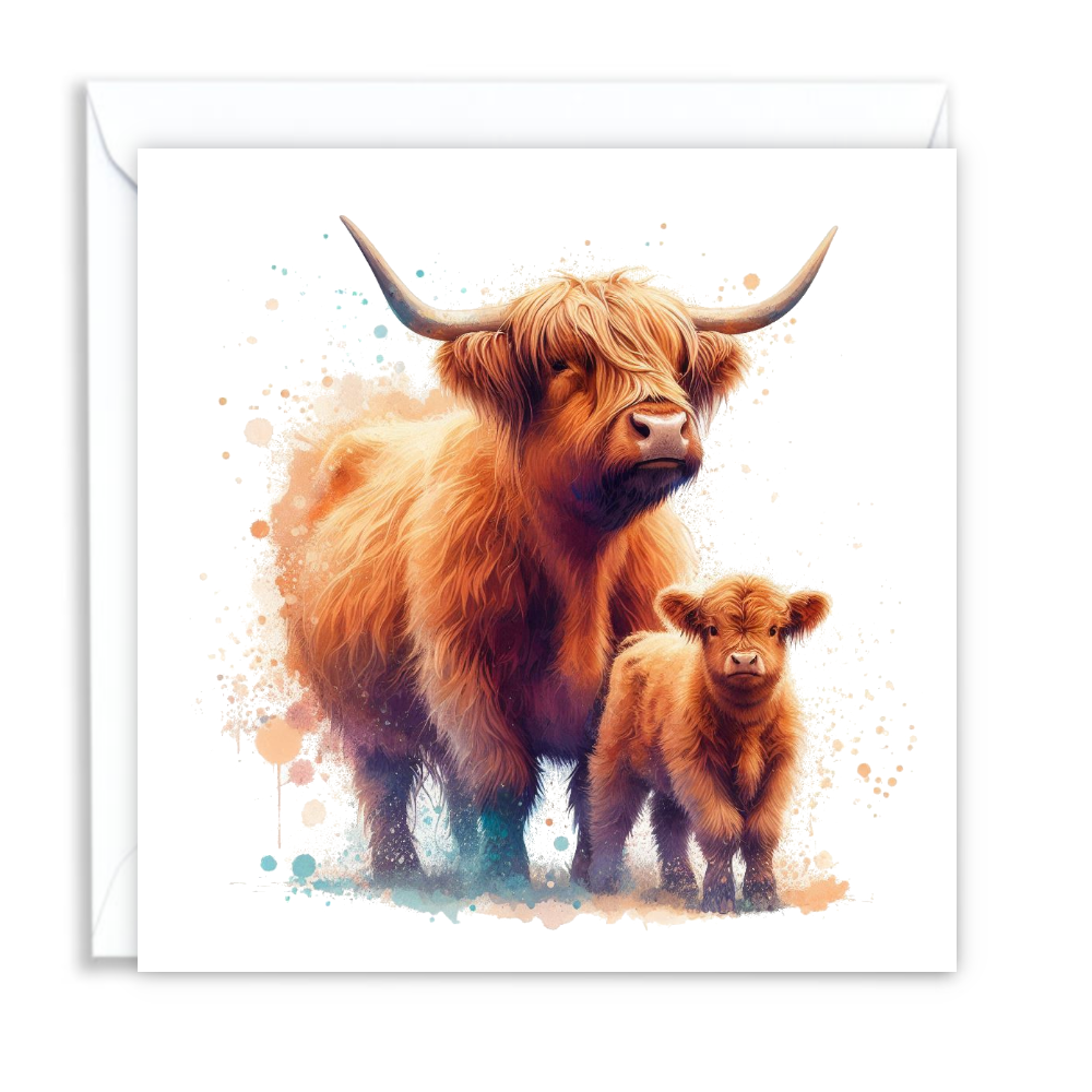 Highland Cow With Calf 03 - Main