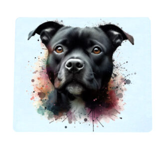 Staffordshire Bull Terrier (Black) Mouse Mat