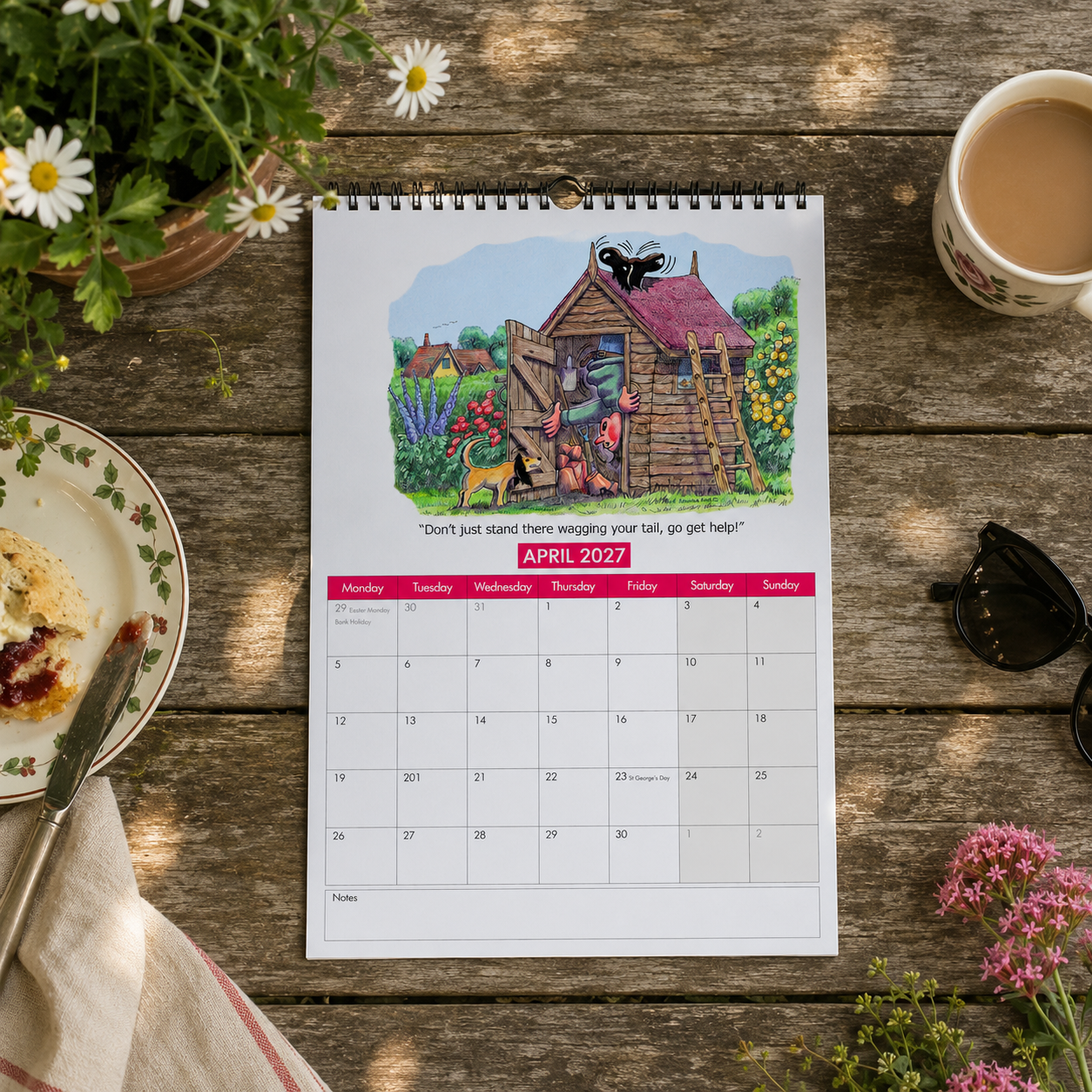 2027 Gardening Calendar - Table