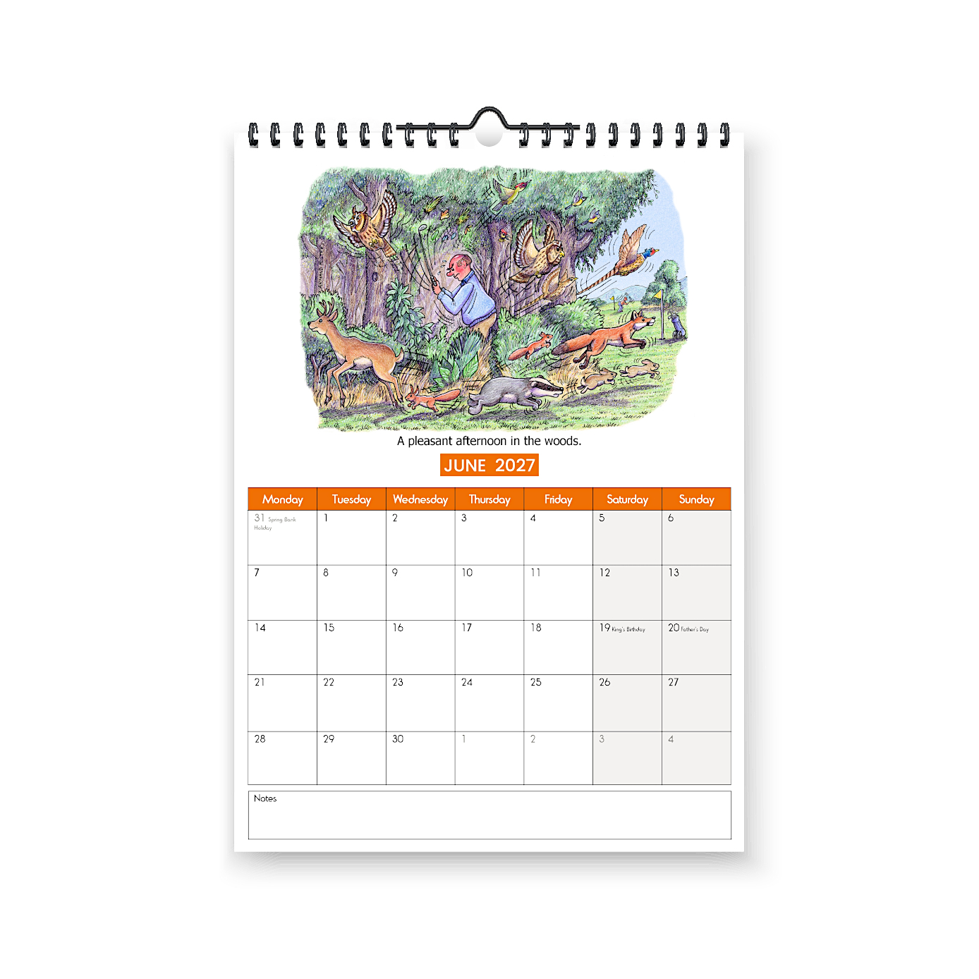 2027 Golfing Calendar - Inside