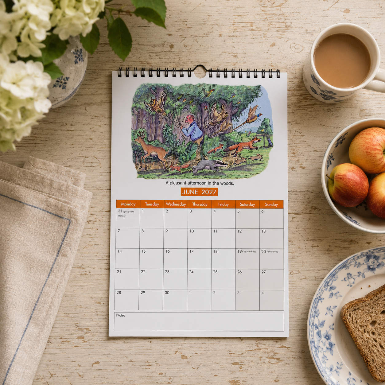 2027 Golfing Calendar - Table